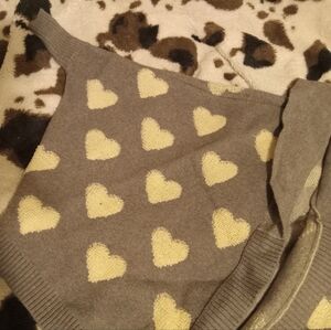 Heart Patterned Cardigan